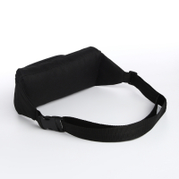 Поясная сумка на молнии, наружный карман, цвет чёрный Поясная сумка на молнии, наружный карман, цвет чёрный