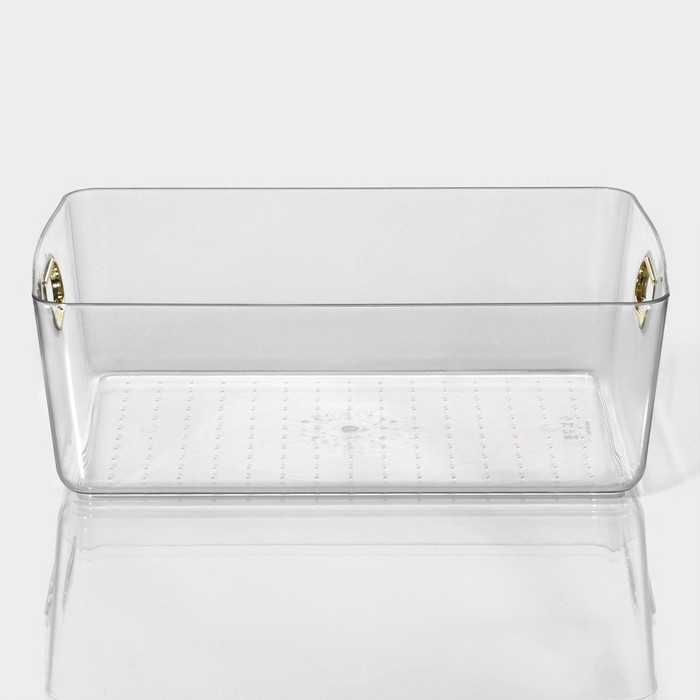 Контейнер для хранения &laquo;Нежность&raquo;, 29&times;20&times;10 см, цвет прозрачный