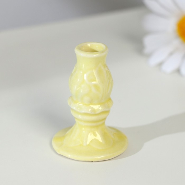 Подсвечник гжель, цветной, керамика, 5×4 см, микс Подсвечник гжель, цветной, керамика, 5×4 см, микс