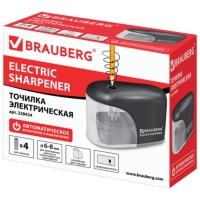 Точилка электрическая 1 отверстие BRAUBERG "Black Jack", пит 4 АА доп смен лезв 228424 Точилка электрическая 1 отверстие BRAUBERG "Black Jack", пит 4 АА доп смен лезв 228424