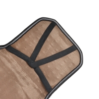 Накидка-массажёр на сиденье, 126&times;42 см, с поясничной опорой, черный