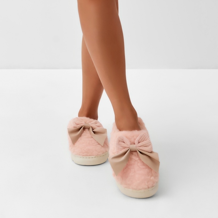 Тапочки женские, размер 36-37, цвет розовый