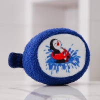 Мочалка для тела «Пингвин», 11×14 см, цвет микс Мочалка для тела «Пингвин», 11×14 см, цвет микс