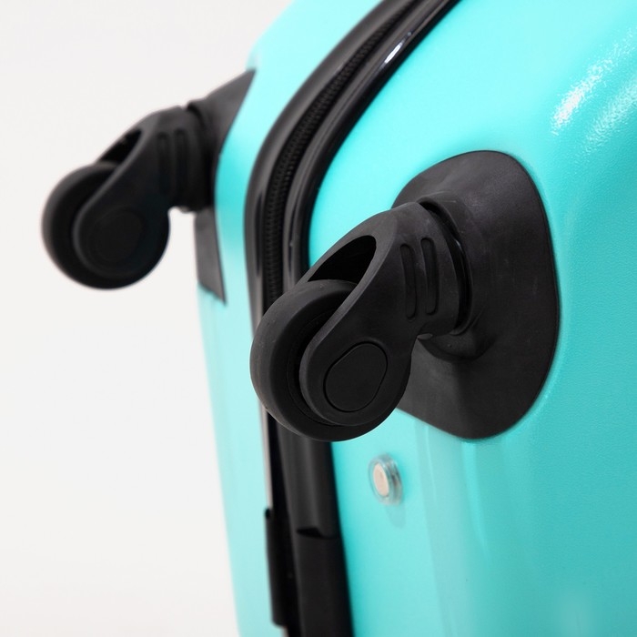 Чемодан детский 28 л (XS), HappyAnt, отдел на молнии, цвет бирюзовый Чемодан детский 28 л (XS), HappyAnt, отдел на молнии, цвет бирюзовый