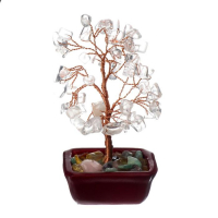 Сувенир бонсай 60 камней "Денежное дерево с кристаллами" 13х7х5 см