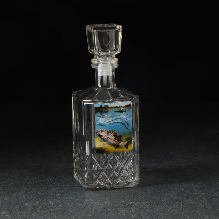 Набор питьевой &laquo;Охота&raquo;: штоф 500 мл, 6 стопок, стеклянный, деколь