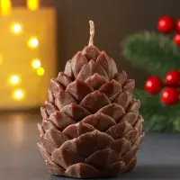 Свеча декоративная &laquo;Шишка новогодняя&raquo;, 6&times;7.5 см