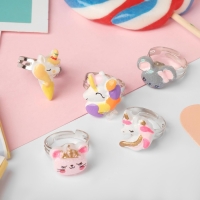 Набор детских колец &laquo;Пальчики&raquo; волшебство, 5 шт., форма МИКС, цветные, безразмерные