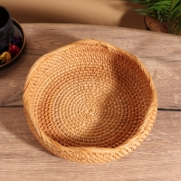 Корзина для фруктов плетёная 25х25х8 см, ротанг