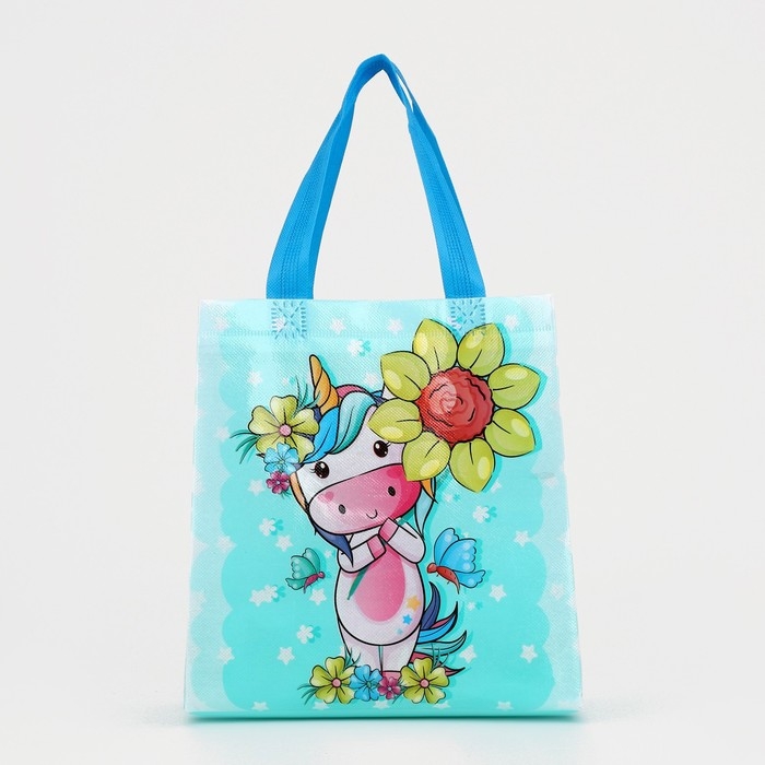 Сумка детская без застежки, цвет голубой