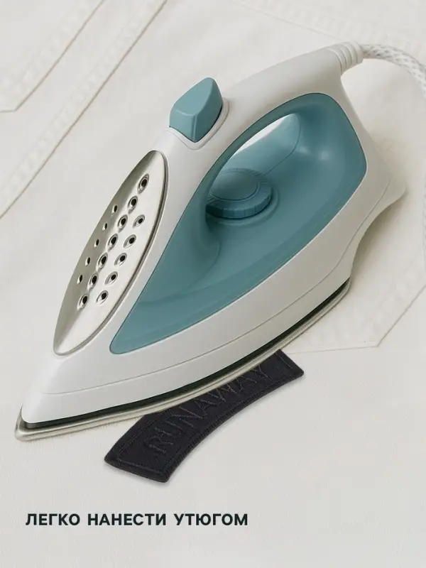 Термоаппликация Runaway, 8.3&times;2.5 см, чёрная