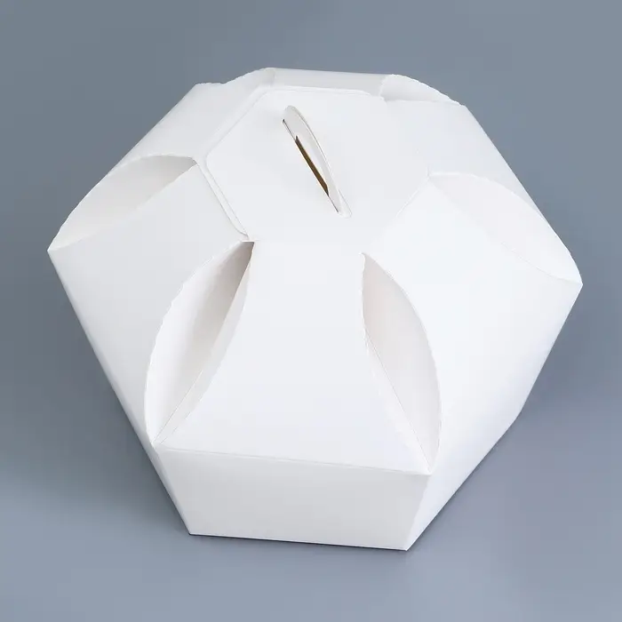 Коробка складная, 10&times;10&times;13 см, белая