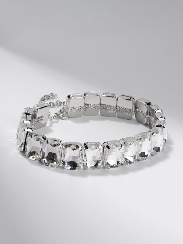 Чокер-колье &laquo;Сияние&raquo; соло, цвет белый в серебре, 36 см