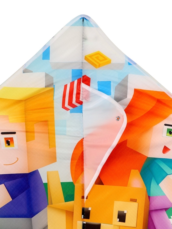 Funny toys Воздушный змей, пиксельный мир 70х105 см