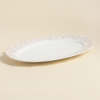 Блюдо SL Home &laquo;Аманде&raquo;, 34,5&times;23&times;2,5 см, овальное, фарфор, белое