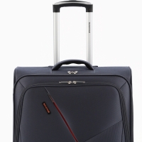 Чемодан 28", Текст, 47*31*78, отд на молнии, код замок, 4 колеса, т.серый