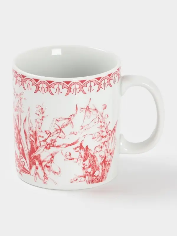 Кружка Дулевский фарфор &laquo;Райские ландыши&raquo;, 300 мл, фарфор