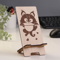 Подставка под телефон &laquo;Котик&raquo;, 7&times;8&times;15 см