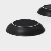 Набор тарелок керамических Magistro Matt black, 950 мл, 23,5&times;4 см, 2 шт