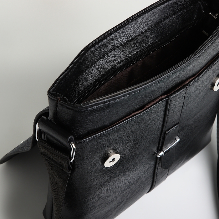 Сумка мужская, цвет чёрный