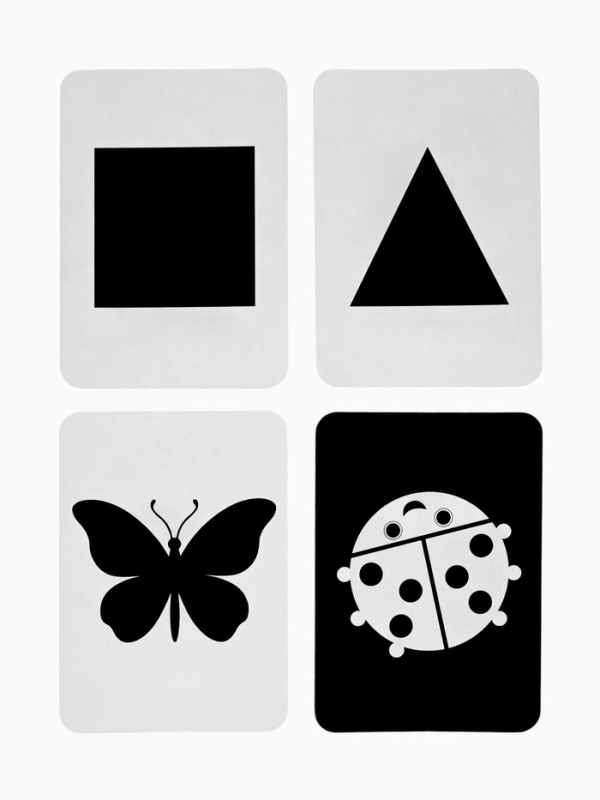 Набор двухсторонних карточек для фотосессий, развивающие чёрно-белые картинки,12&times;8 см, Дисней