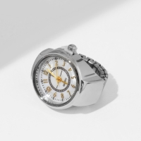 Кольцо «Время» часы круг, цвет серебряно-золотой Кольцо «Время» часы круг, цвет серебряно-золотой