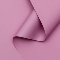 Пленка для цветов тонированная, матовая, розовая орхидея, 0,5 х 10 м &plusmn;1 см, 65 мкм