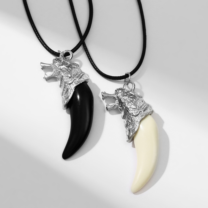 Кулон унисекс &laquo;Клык волка&raquo;, цвет МИКС, 45 см