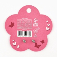 Серьги гвоздики &ldquo;Cute girl&rdquo;, 0,95 см