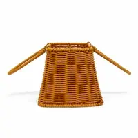 Корзина пластик 25 х 18 х 15 см, ручка14 см металл карскас коричневый