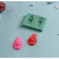 Молд для заливки &laquo;Гавайский ананас&raquo;, силикон, 7.5&times;6 см, зелёная