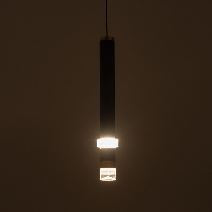 Светильник подвесной "Регент" LED 5Вт 4000К черный 3,3х3,3х30-130см