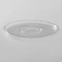 Крышка одноразовая к менажнице, пластик, d=26 см, круглая, прозрачная