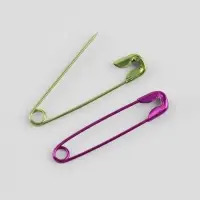 Булавки английские, 22 мм, 50 шт., разноцветные