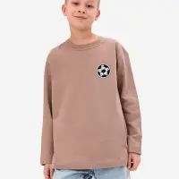 Термоаппликация &laquo;Футбольный мячик&raquo;, d=5.1 см, белая, чёрная