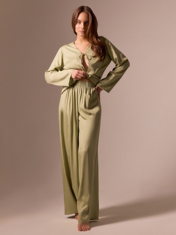 Костюм домашний (рубашка и брюки)  SL HOME р. XL, зеленый