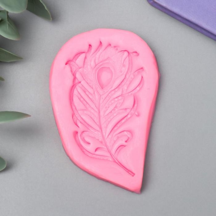 Молд силикон Молд силикон "Перо павлина" 7 см