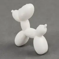 Алмазная мозаика на брелоке "Собачка" серебро