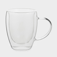 Набор кружек с двойными стенками "Doppio vetro" 350 мл 2 шт 13*11 см