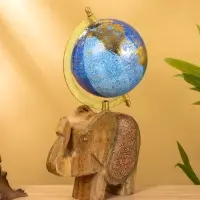 Глобус сувенирный, 17&times;12.5&times;31.5 см, подставка дерево