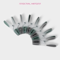 Набор прищепок бельевых Доляна, 20 шт, пластик, 8,4&times;1,6 см, цвет серо-зелёный