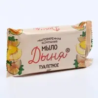 Туалетное мыло МК "Дыня" в цветной обертке, 100 г