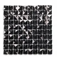 Панель с пайетками для фотозоны 30*30 см чёрная
