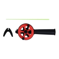 Удочка зимняя "Профи" УП-2 пластмассовая ручка, цвет красный