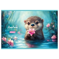 Альбом для рисования А4, 24 листа, на гребне «В кувшинках», блок офсет 100 г/м², МИКС Альбом для рисования А4, 24 листа, на гребне «В кувшинках», блок офсет 100 г/м², МИКС