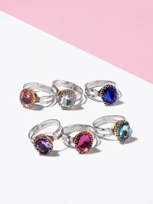 Кольцо детское Выбражулька &laquo;Драгоценность&raquo;, безразмерное, МИКС