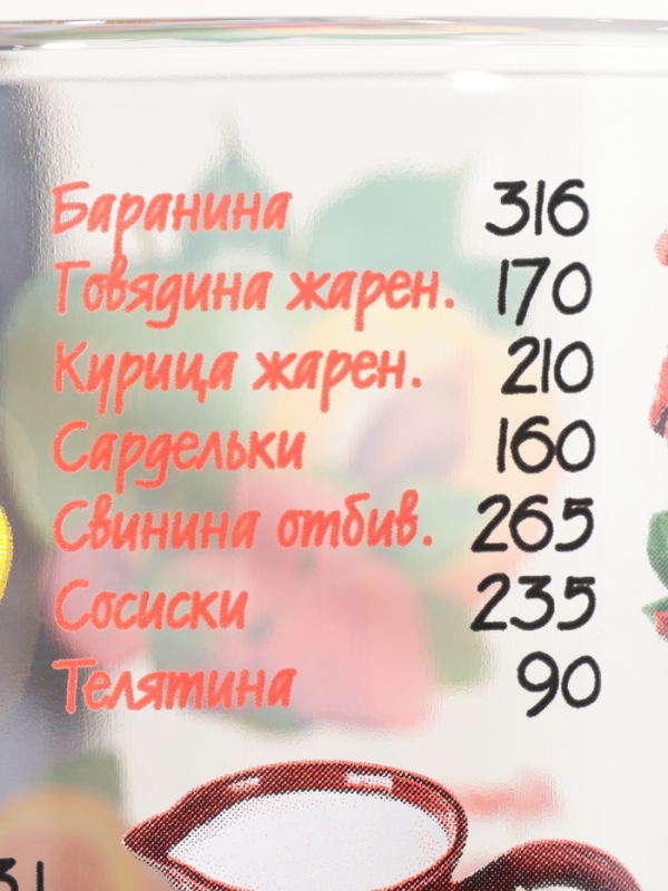 Кружка 300 мл "Таблица калорий"