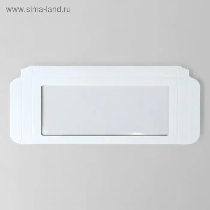 Подарочная коробка под плитку шоколада, белая с окном, 17.1&times;8&times;1.4 см