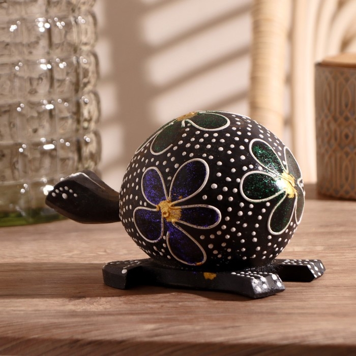 Сувенир-маятник дерево "Черепаха с качающейся головой" 17х10х10 см