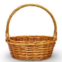 Набор корзин 3 шт 44х44х16, 37х37х14, 31х31х12 см руска 17/15/13см  лоза натур